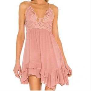 Free People Adella Slip Rose Women's Small NEW